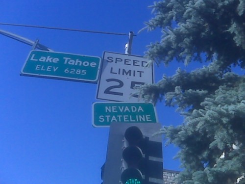 Nevada Stateline Sign