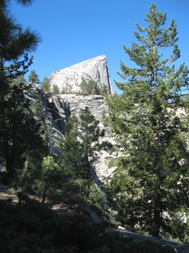 half dome at distance