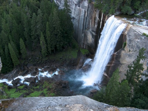 vernal falls in morning light