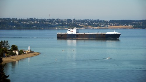 lighthouse and ship